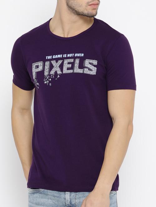 purple cotton t-shirt - 14526923 - Standard Image - 1