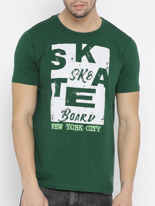 green cotton t-shirt - 14526943 - Very Small Image - 1