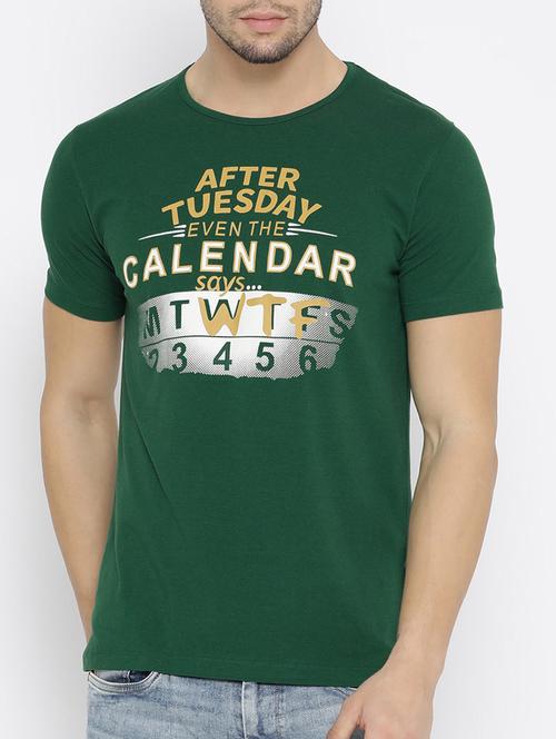 green cotton t-shirt - 14526945 - Very Small Image - 1