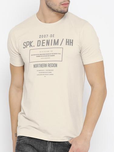 beige cotton t-shirt - 14526947 - Very Small Image - 1