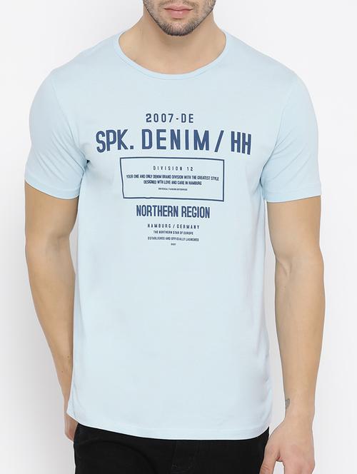 light blue cotton t-shirt - 14526948 - Very Small Image - 1