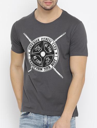 grey cotton t-shirt - 14526957 - Very Small Image - 1