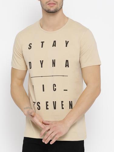 beige cotton t-shirt - 14526972 - Very Small Image - 1