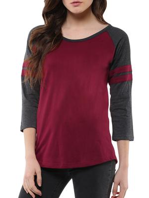 set of 2 raglan sleeved color block tee - 14526980 - Standard Image - 4