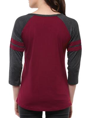 set of 2 raglan sleeved color block tee - 14526980 - Standard Image - 5