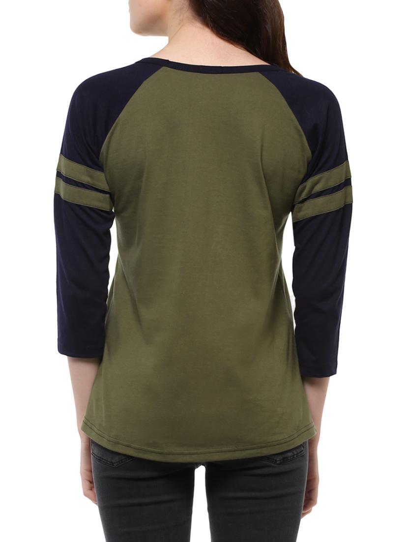 set of 2 raglan sleeved color block tee - 14526980 - Zoom Image - 3
