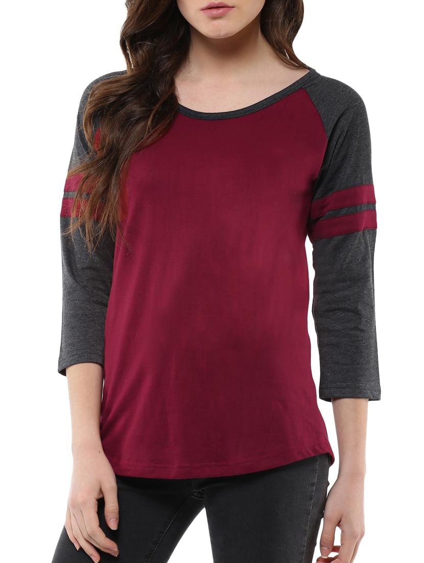 set of 2 raglan sleeved color block tee - 14526980 - Zoom Image - 4