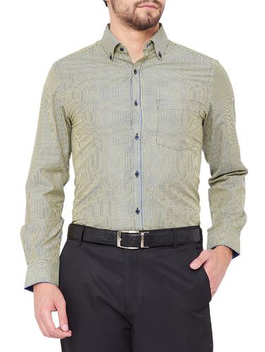 green cotton formal shirt - 14527196 - Very Small Image - 1