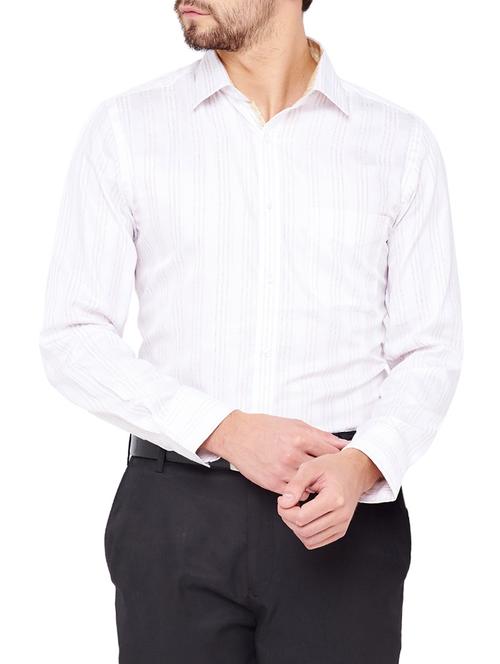 white cotton formal shirt - 14527200 - Standard Image - 1