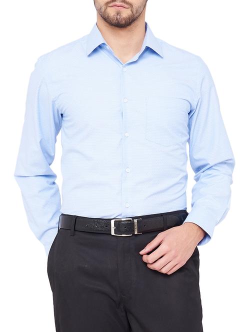 light blue cotton formal shirt - 14527209 - Very Small Image - 1
