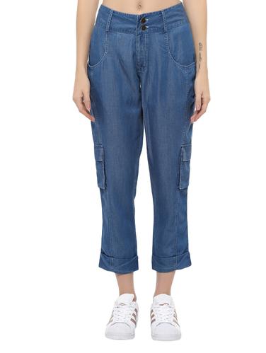 blue flat front trouser - 14527276 - Very Small Image - 1