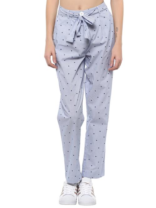 Blue pleated trouser - 14527278 - Standard Image - 1