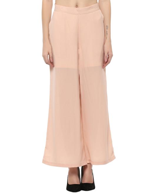 pink solid palazzo - 14527279 - Standard Image - 1
