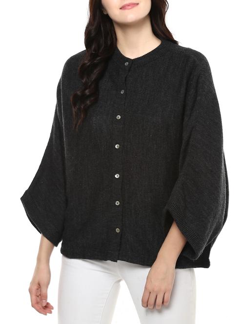 grey acrylic cardigan - 14527311 - Very Small Image - 1