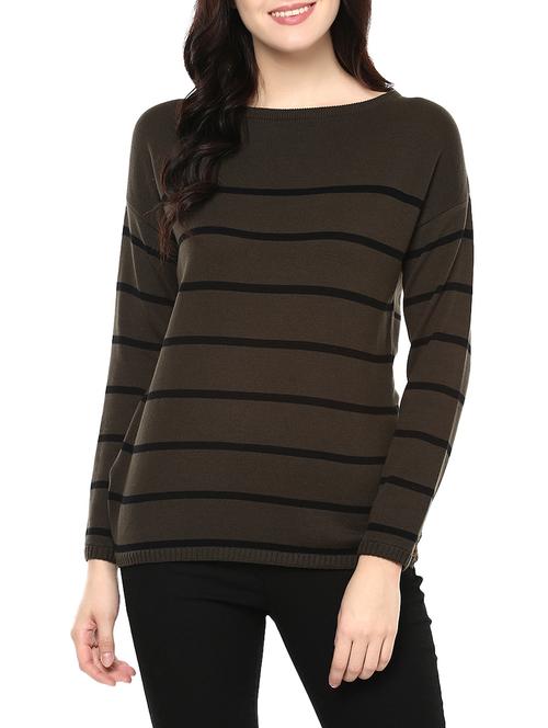 brown cotton pullover - 14527320 - Very Small Image - 1