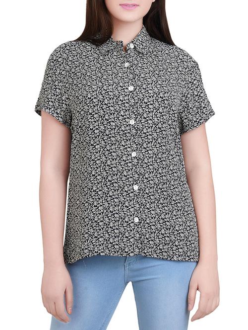 black printed shirt - 14527844 - Very Small Image - 1