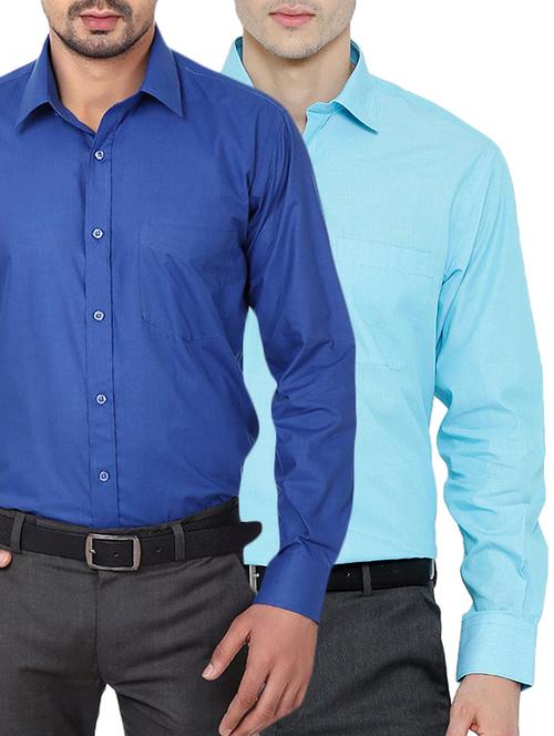 (set of 2)multi colored cotton casual shirt - 14528143 - Very Small Image - 1