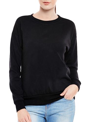 solid black cotton sweatshirt - 14528336 - Very Small Image - 1