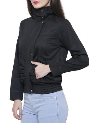 black bomber/biker jacket - 14528490 - Standard Image - 3
