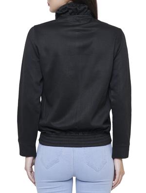 black bomber/biker jacket - 14528490 - Standard Image - 4