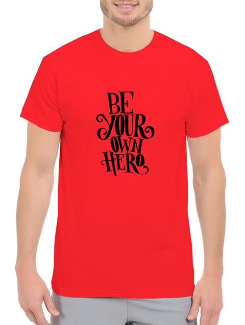 red cotton t-shirt - 14528504 - Standard Image - 1
