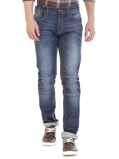 blue cotton biker jeans - 14528549 - Very Small Image - 1