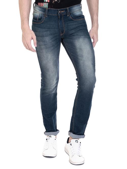 blue cotton washed jeans - 14528572 - Standard Image - 1
