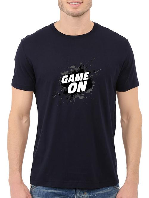 navy blue cotton t-shirt - 14528577 - Standard Image - 1