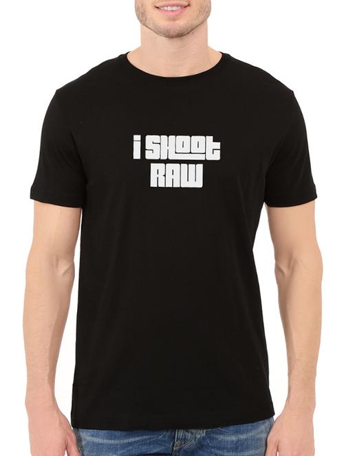 black cotton t-shirt - 14528624 - Standard Image - 1