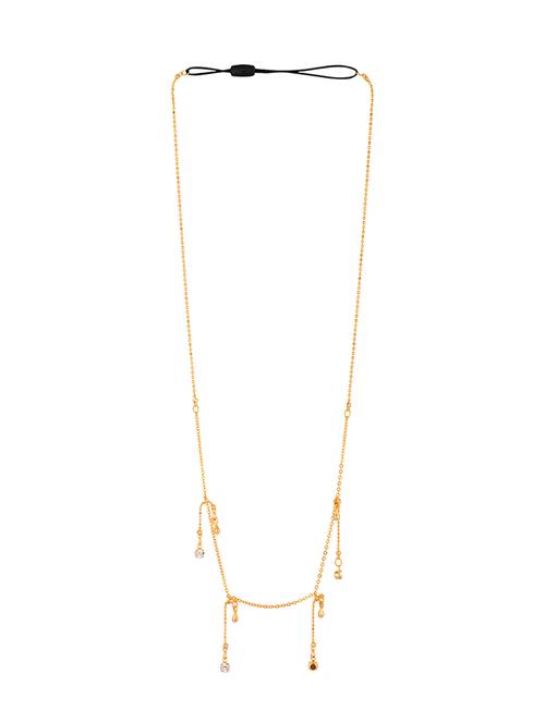 THE ETHNIC WEARS Gold Brass Strand Necklace for Women (DA-0013) - 14528648 - Standard Image - 1
