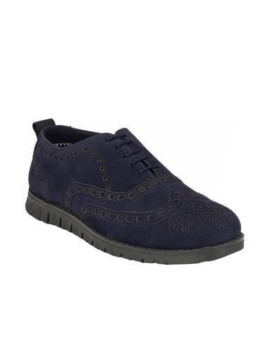 blue Suede lace up shoe - 14528685 - Very Small Image - 1