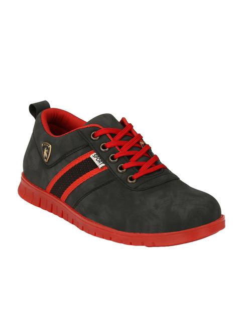 black leatherette lace up shoe - 14528688 - Standard Image - 1