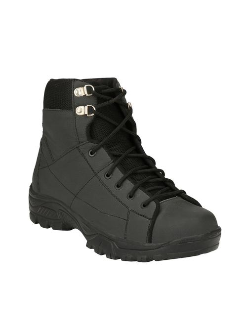 black leather high ankle boots - 14528699 - Very Small Image - 1