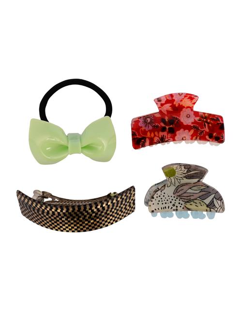 THE ETHNIC WEARS Plastic Hair Clip for Women - Set of 4 (HCC-0006) - 14528744 - Standard Image - 1