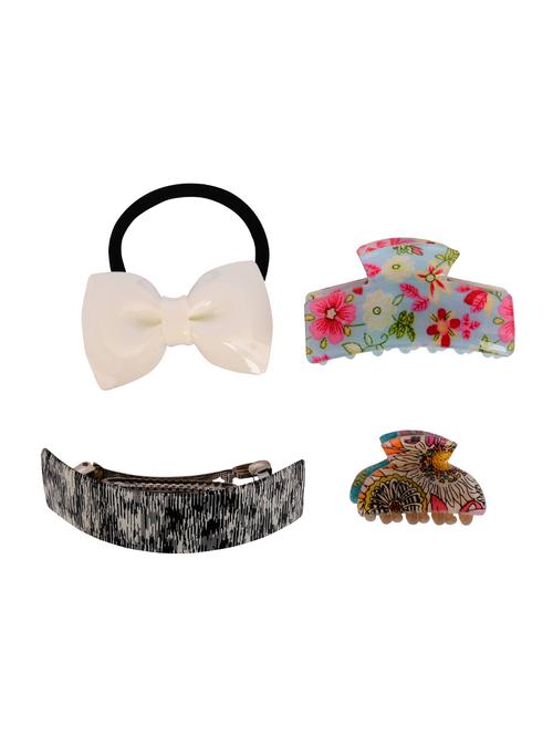 THE ETHNIC WEARS Plastic Hair Clip for Women - Set of 4 (HCC-0009) - 14528747 - Standard Image - 1