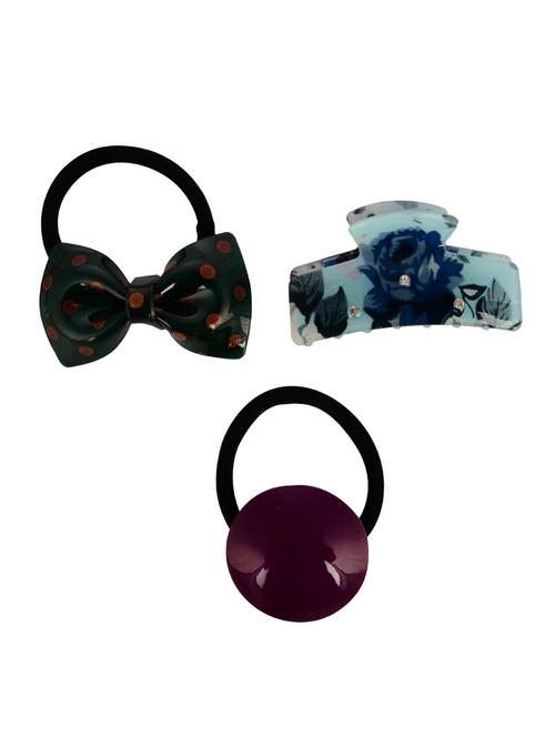 THE ETHNIC WEARS Plastic Hair Clip for Women - Set of 3 (HCC-0019) - 14528757 - Standard Image - 1