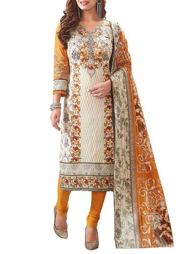 multi colored churidaar suit dress material - 14528811 - Very Small Image - 1