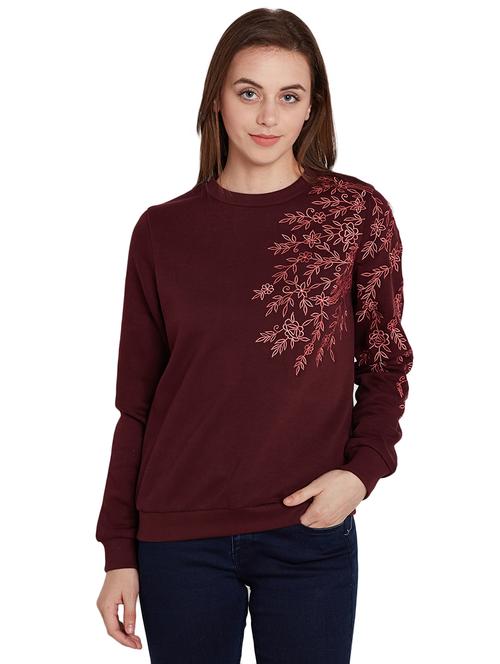 maroon fleece sweatshirt - 14528872 - Very Small Image - 1