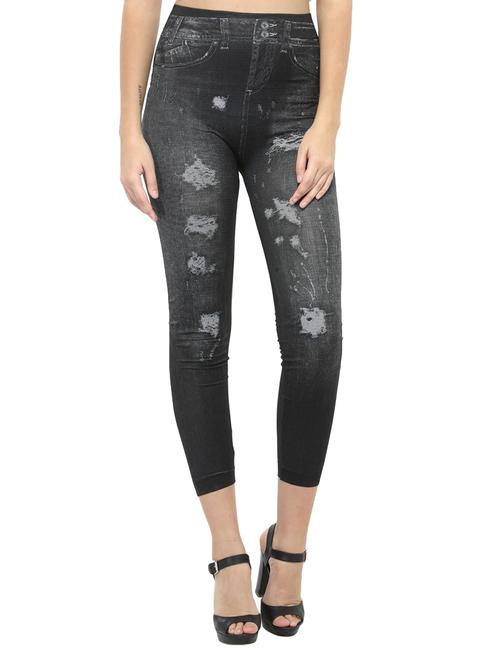 grey printed jegging - 14528938 - Standard Image - 1
