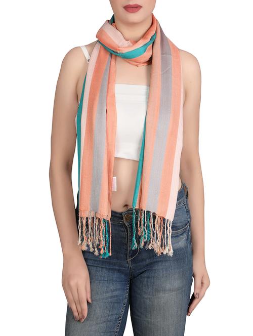beige viscose scarf - 14528946 - Standard Image - 1