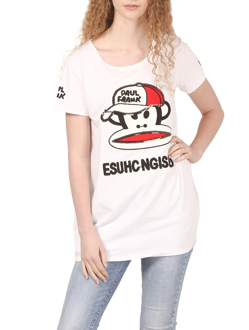 beige hosery casual tee - 14528972 - Zoom Image - 1