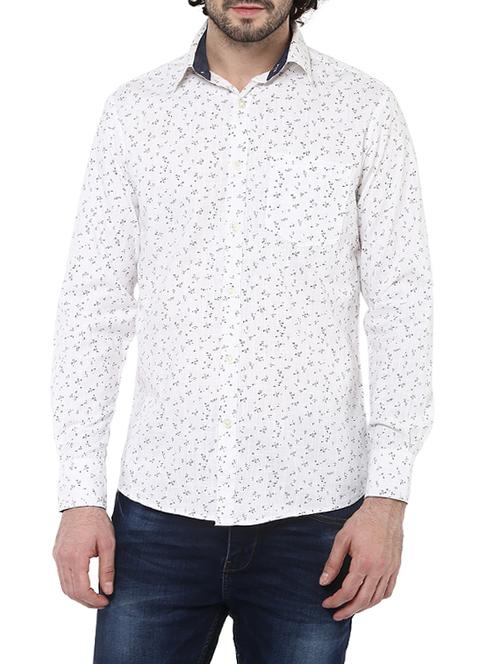 white cotton casual shirt - 14528985 - Standard Image - 1
