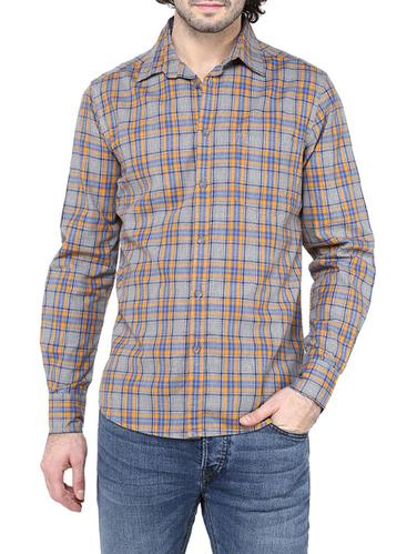 grey cotton casual shirt - 14528995 - Very Small Image - 1
