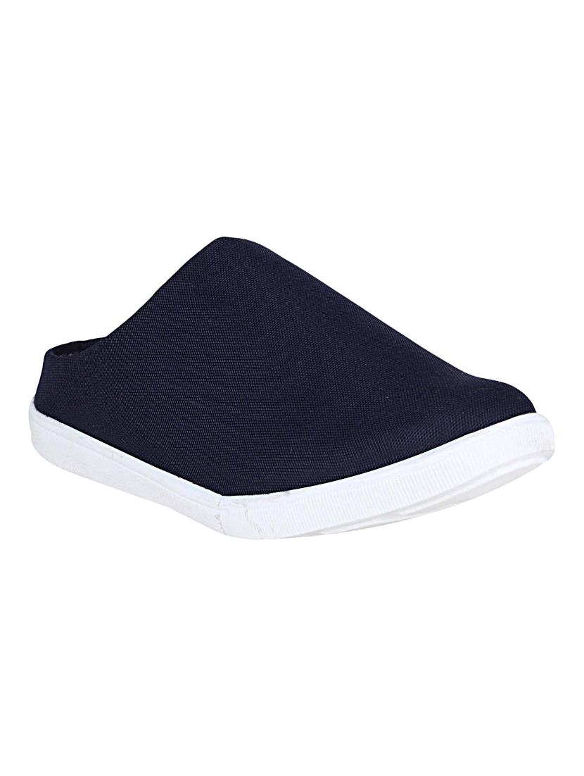 blue canvas slip on mules - 14529129 - Zoom Image - 1