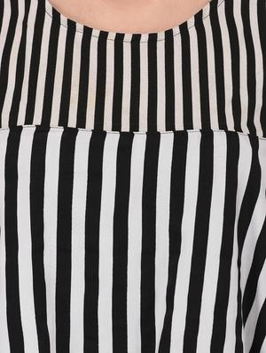 black striped layered top - 14529182 - Standard Image - 4