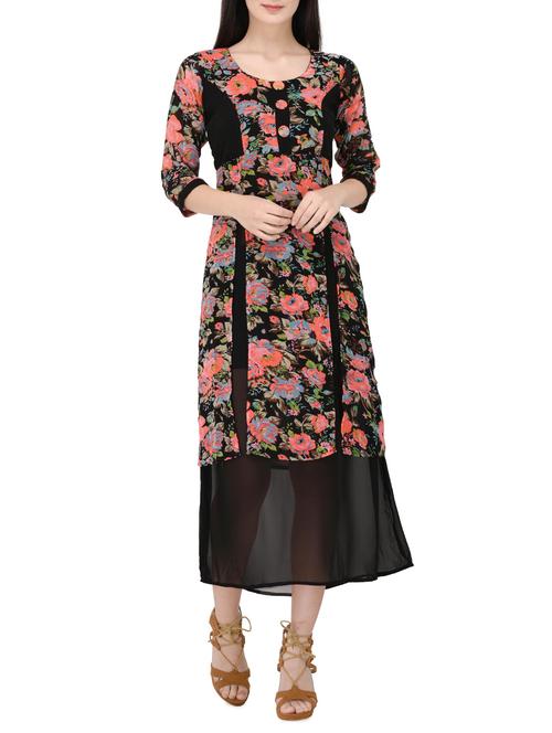 black a-line dress - 14529304 - Standard Image - 1