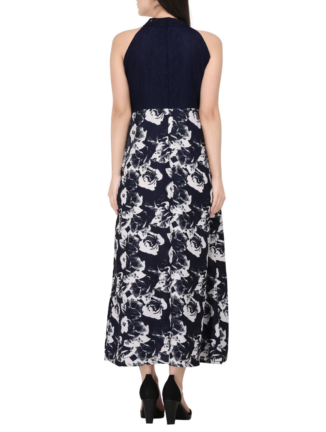 halter neck floral maxi dress - 14529305 - Zoom Image - 3