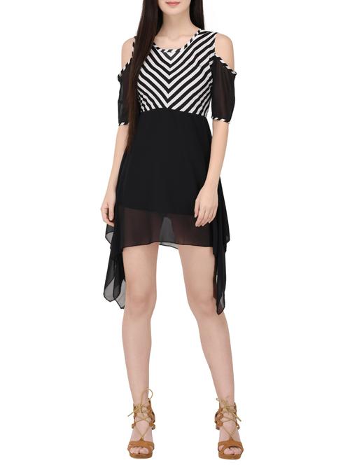 black asymmetric dress - 14529310 - Standard Image - 1