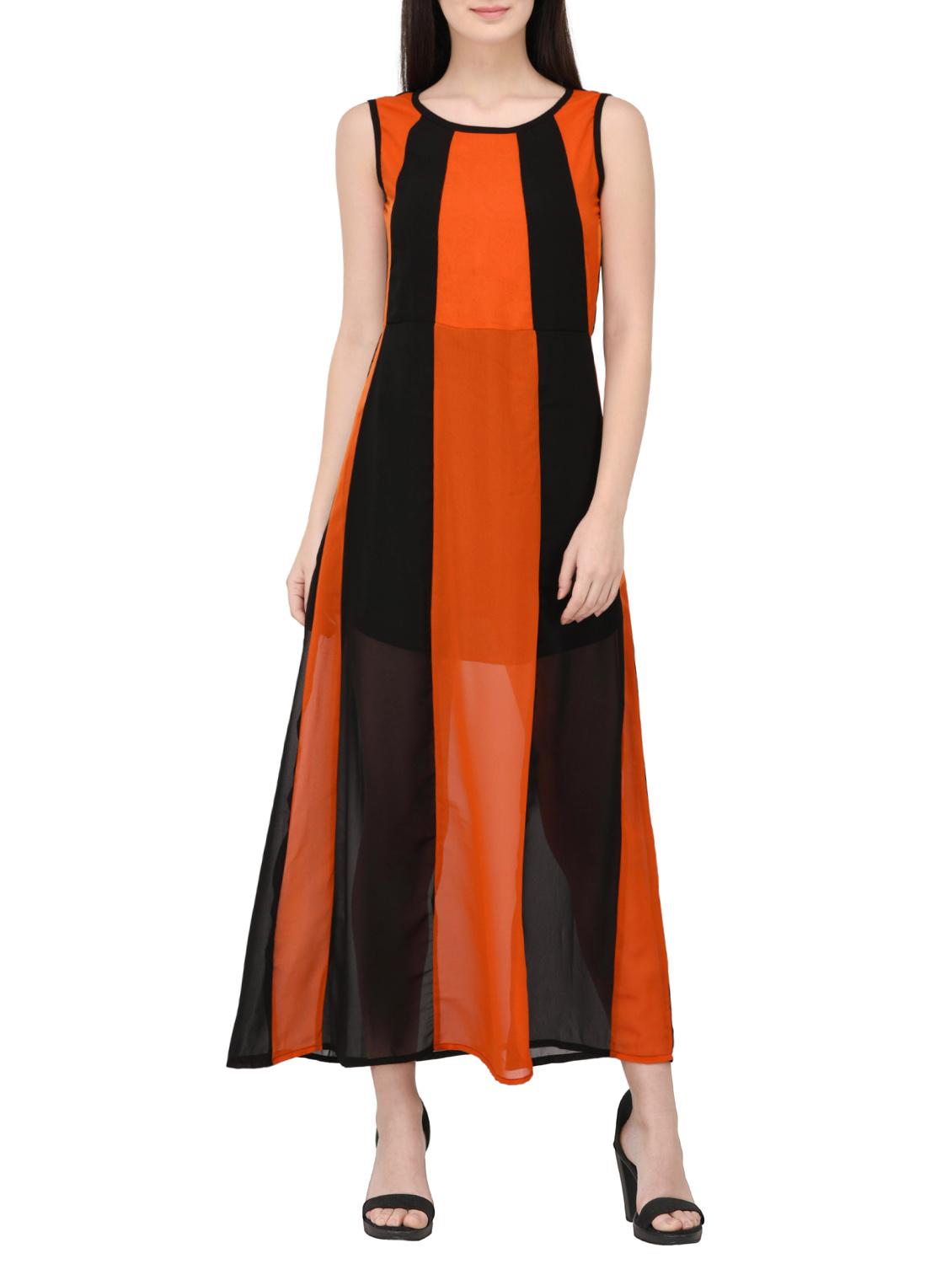 black striped maxi dress - 14529316 - Zoom Image - 1