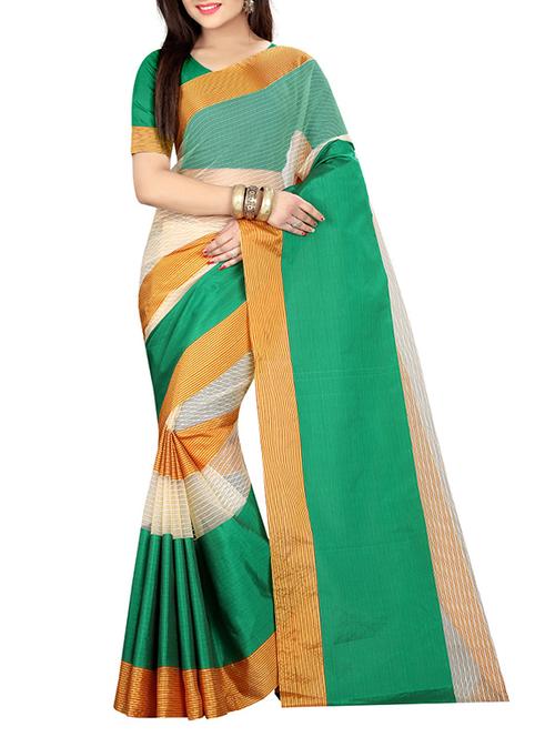 multicolour woven saree - 14529394 - Very Small Image - 1